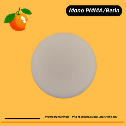 98*18mm Monolayer PMMA/resin Disc
