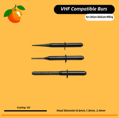 VHF Machine Compatible Milling burs