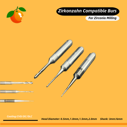 Zirkonzahn Machine Compatible Milling burs