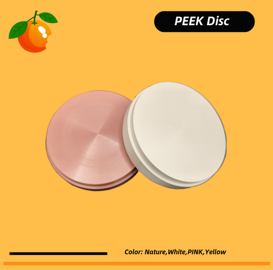 PEEK Disc for CADCAM Milling Machine Using